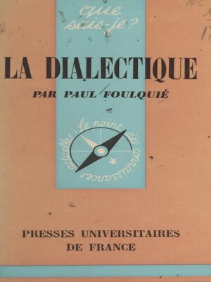 cover image of La dialectique